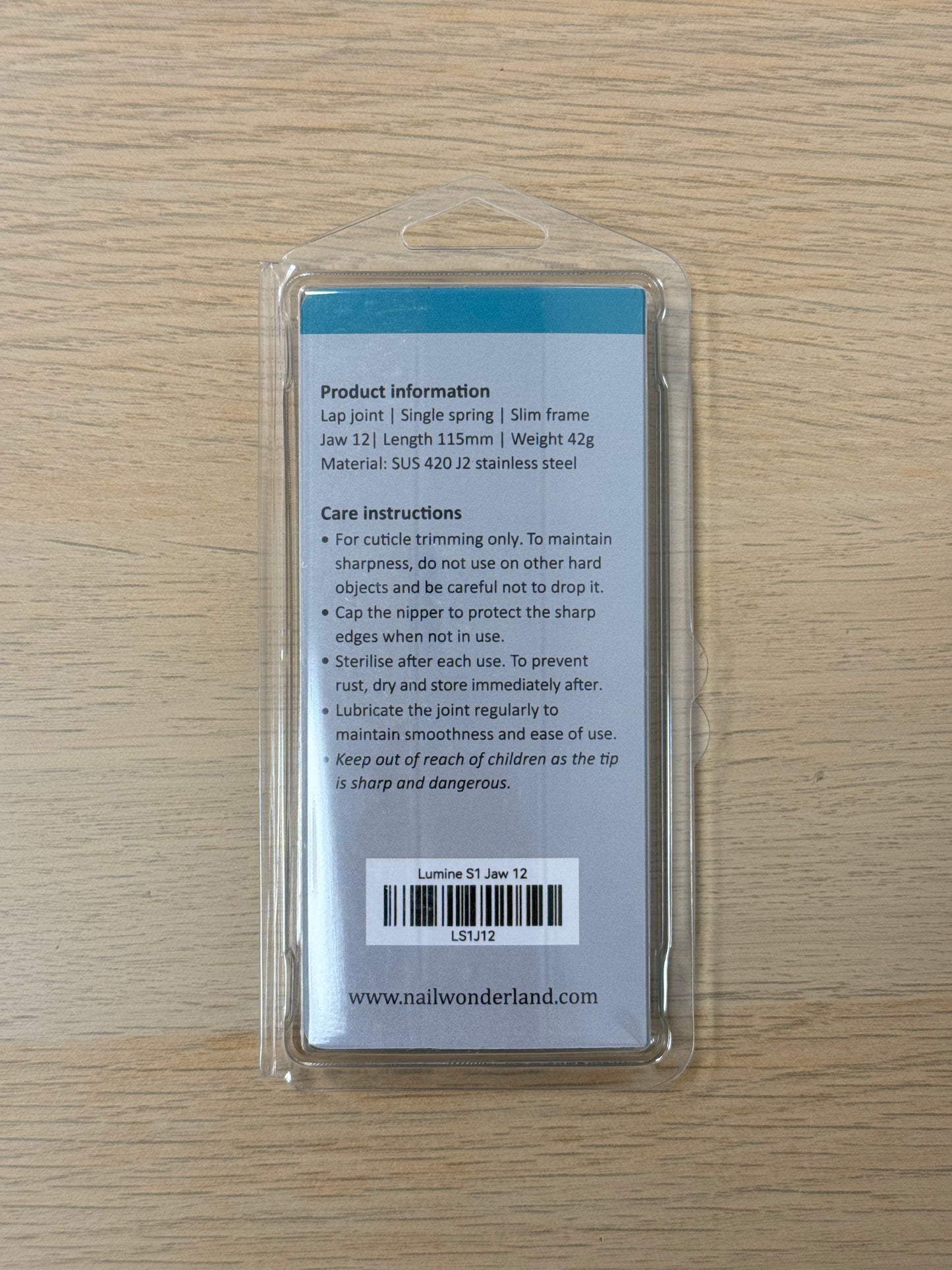 LUMINE CUTICLE NIPPER S1 JAW 12