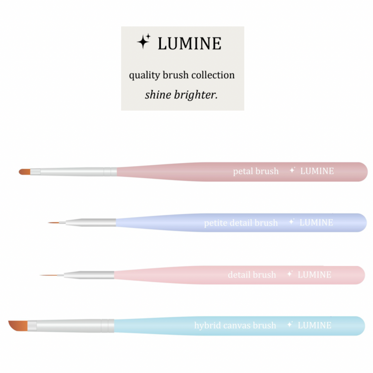 Lumine 4pcs Brush Set